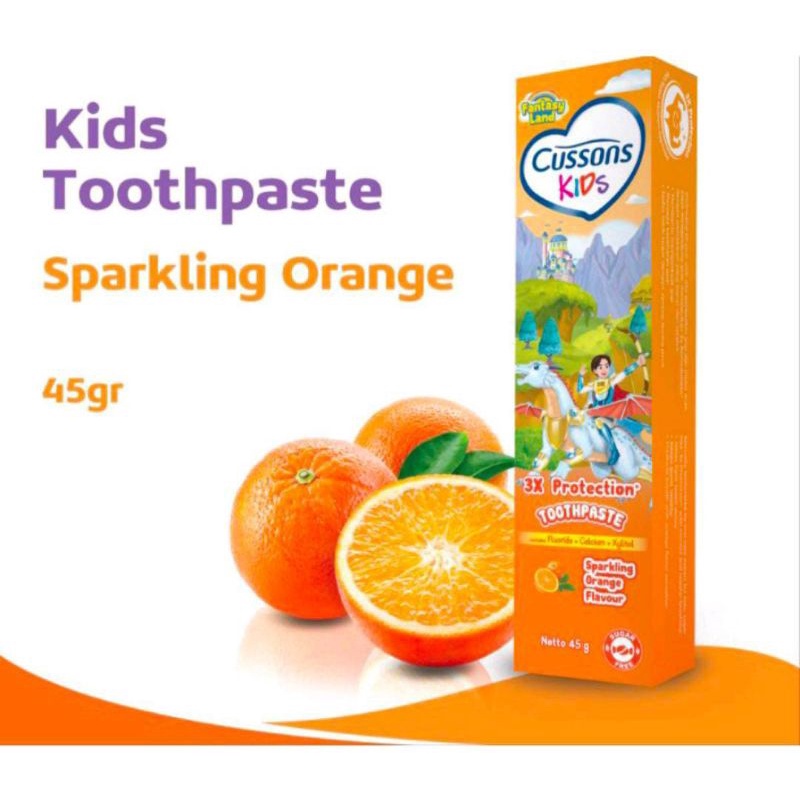 CUSSONS KIDS T.PASTE APPLE &amp; ORANGE 45GR