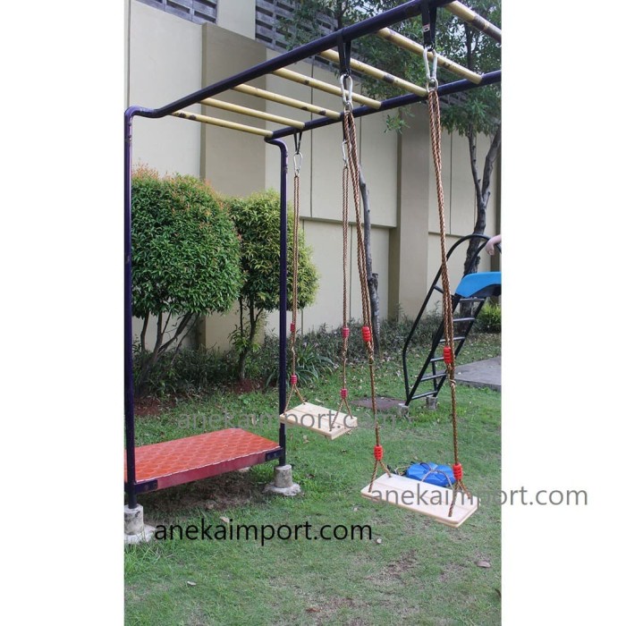 AYUNAN KAYU RANTAI TALI TAMBANG, AYUNAN KAYU PORTABLE, AYUNAN DEWASA