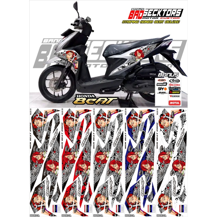 Striping Honda Beat New 2020 2021 2022 MOTIF LADY ROSE