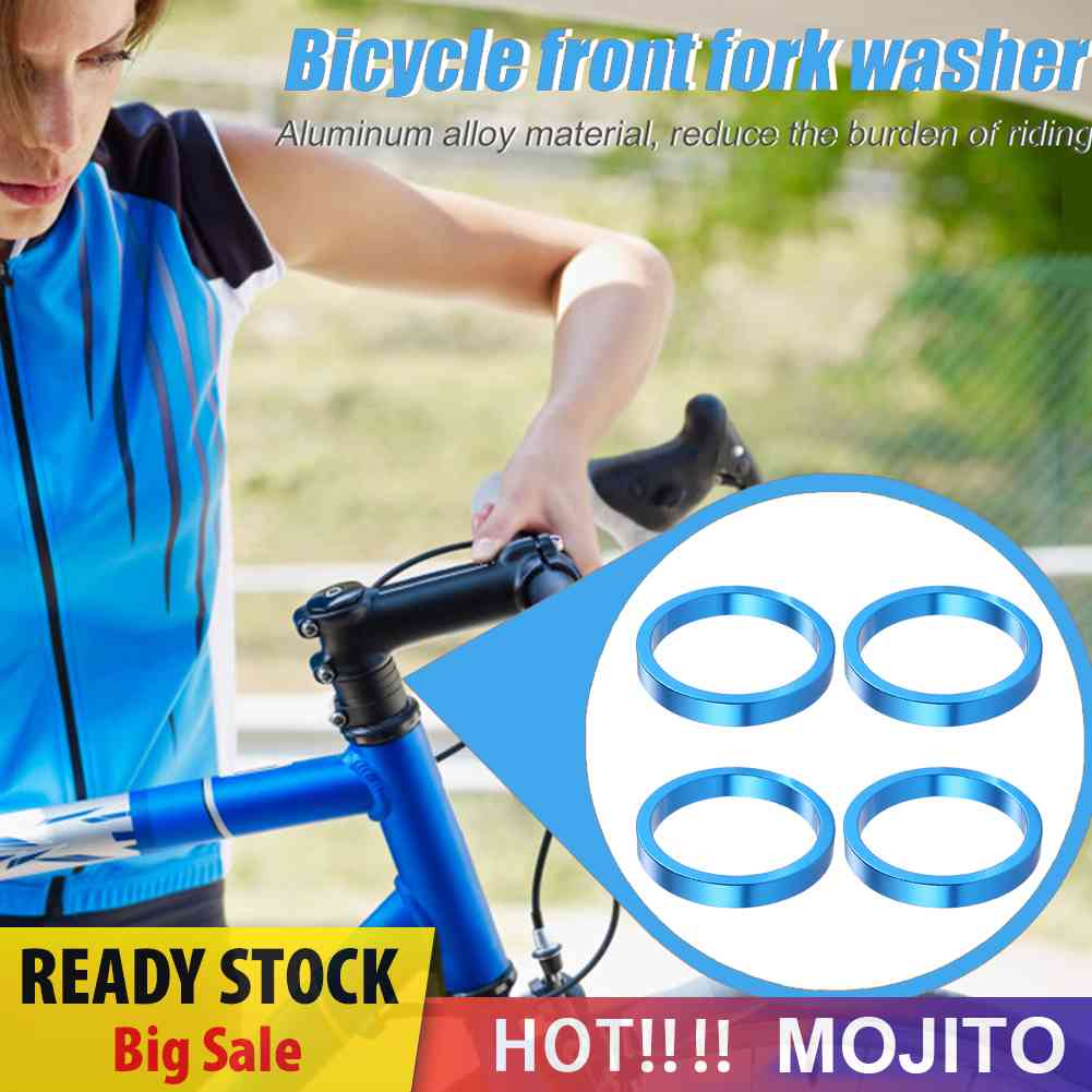 4pcs Ring Gasket Spacer Headset Fork Depan Sepeda MTB Bahan Aluminum