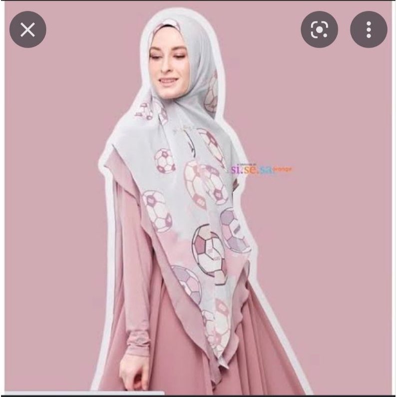 preloved sale diskon khimar printing swarosky sisesa kuraton