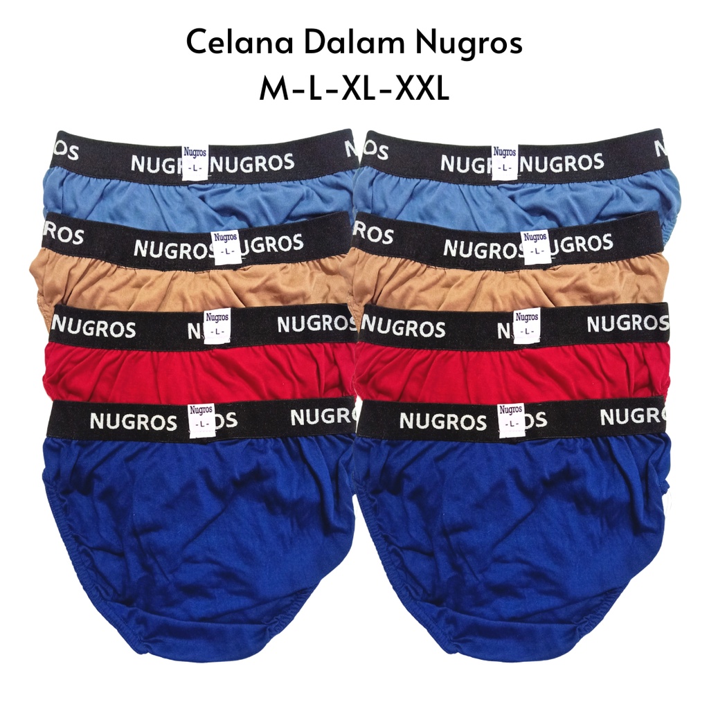 Celana Dalam CD Pria Sempak Cowok Nugros Sport Size M L XL XXL Man Briefs Laki Laki Remaja Dewasa