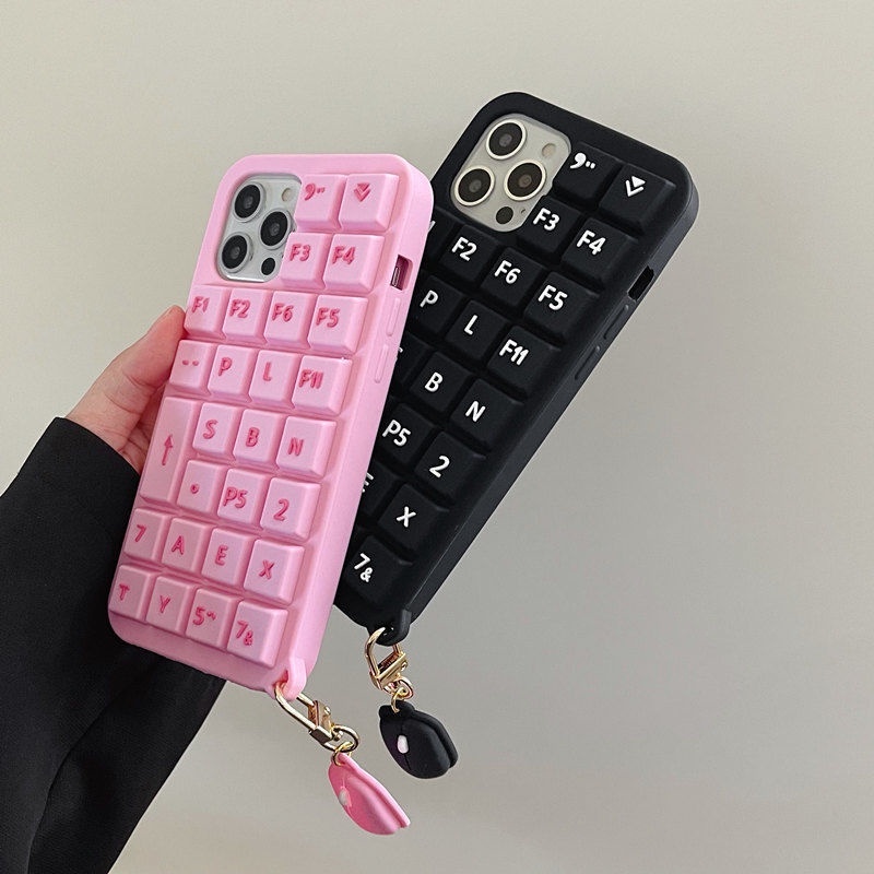 Case keyboard Dekompresi Luminous Untuk iPhone 12 13 14 11 Pro Max X Xs Max Xr dfhef