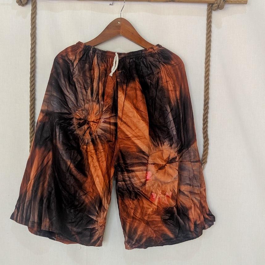 GIB.18Oc22υ ‑ Celana Kulot Pendek 7/8 Jumbo Dibawah Lutut Big Size Bahan Rayon Nyaman Dipaka Murah K