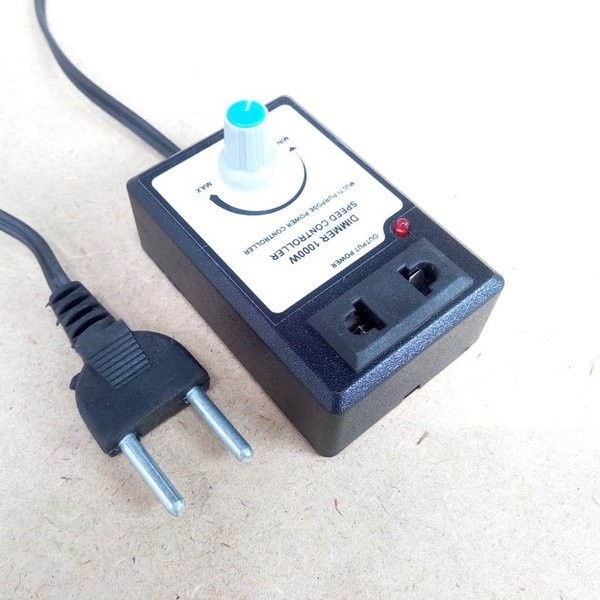 

DIMMER 1000 WATT STOP KONTAK COLOK AC 220V PENGATUR PUTARAN SPEED