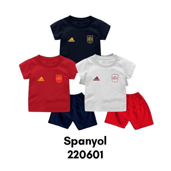 Setelan Bola Bayi &amp; Anak World Cup ENGLAND PERANCIS Usia 6 Bulan-8 Tahun Bahan Katun Premium