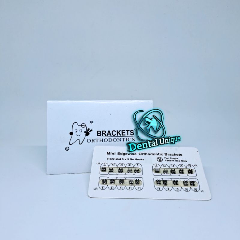 

H7Y Bracket Fancy Amplop Biru / Orthodontics Mini Edgewise No Hook