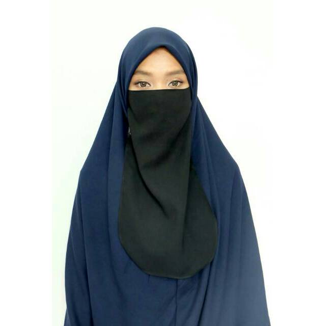 cadar muslimah/ cadar niqab bahan moscrep premium