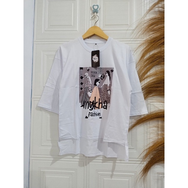 Kaos Oversize Terbaru Kaos Wanita bahan Cotton Combed
