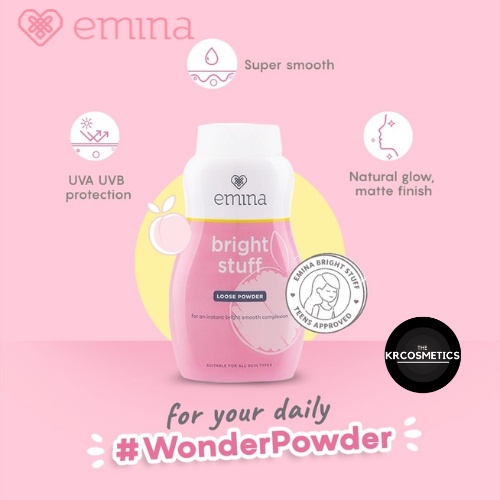 EMINA bright stuff loose powder bedak tabur 55gr