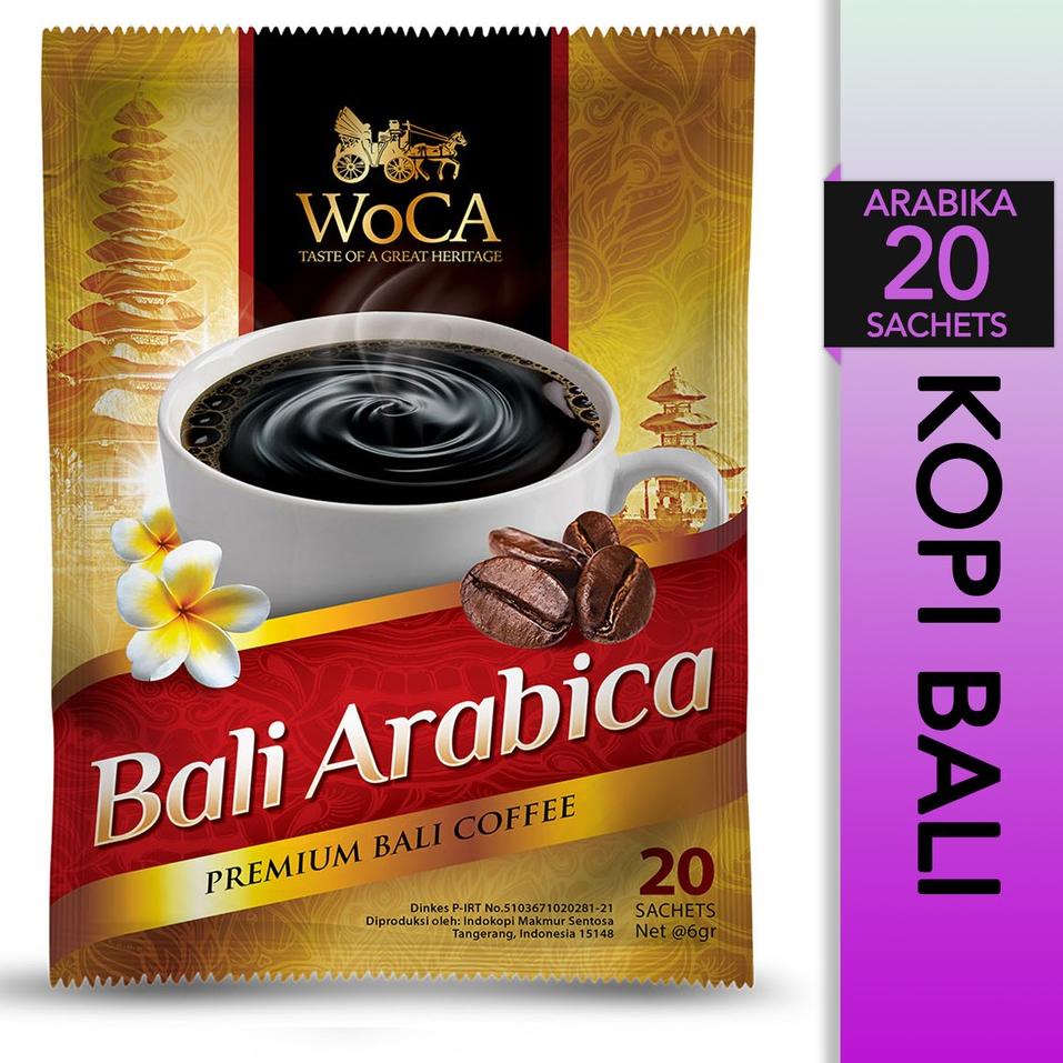 

Murah.. WoCA Kopi Bubuk Bali Kintamani Arabica 20 Sachets 8SM