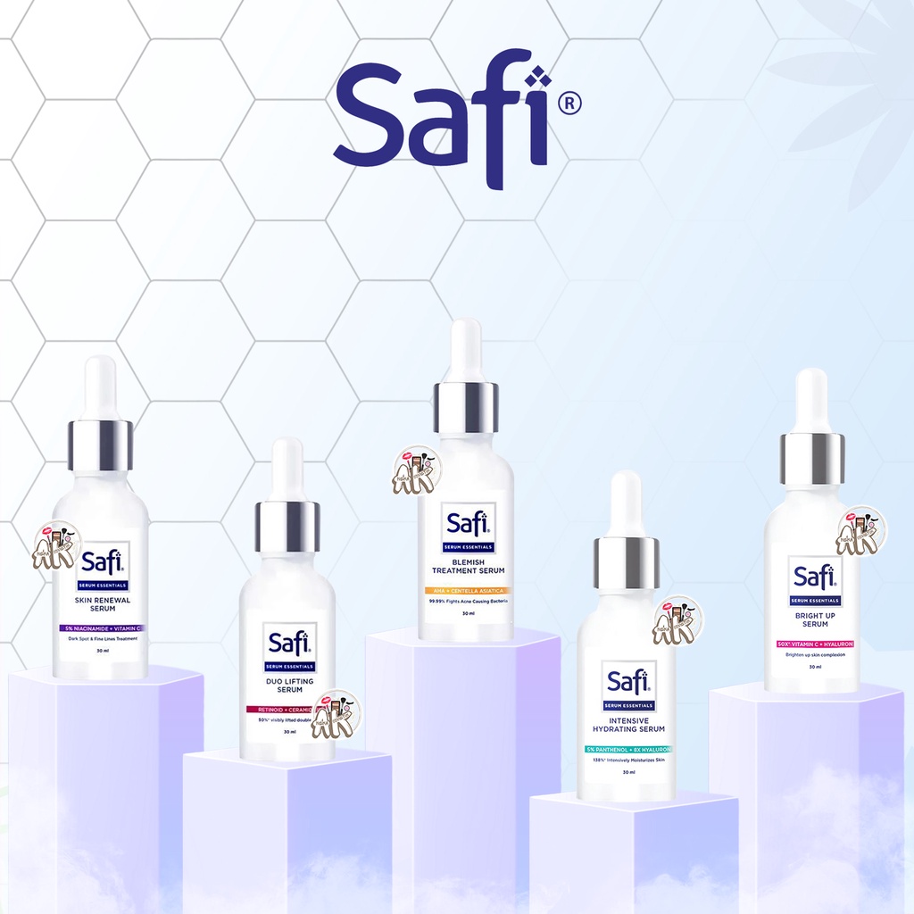 SAFI ESSENTIAL FACE SERUM 20ML SERIES ( BLEMISH / DUO LIFTING / BRIGHT UP / SKIN RENEWAL / INTENSIVE HYDRATING )