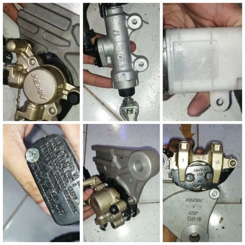 Pala babi cakram kaliper belakang assy cb150 cbr150 megapro monoshok original