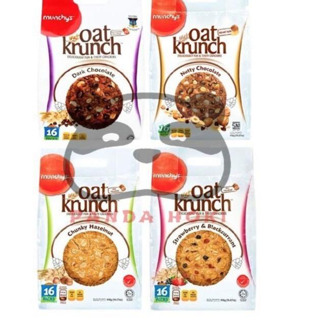 

Laku Keras--Munchys Oat Krunch [ D.Chocolate 390GR / Nutty / Hazelnut / Strawberry ]