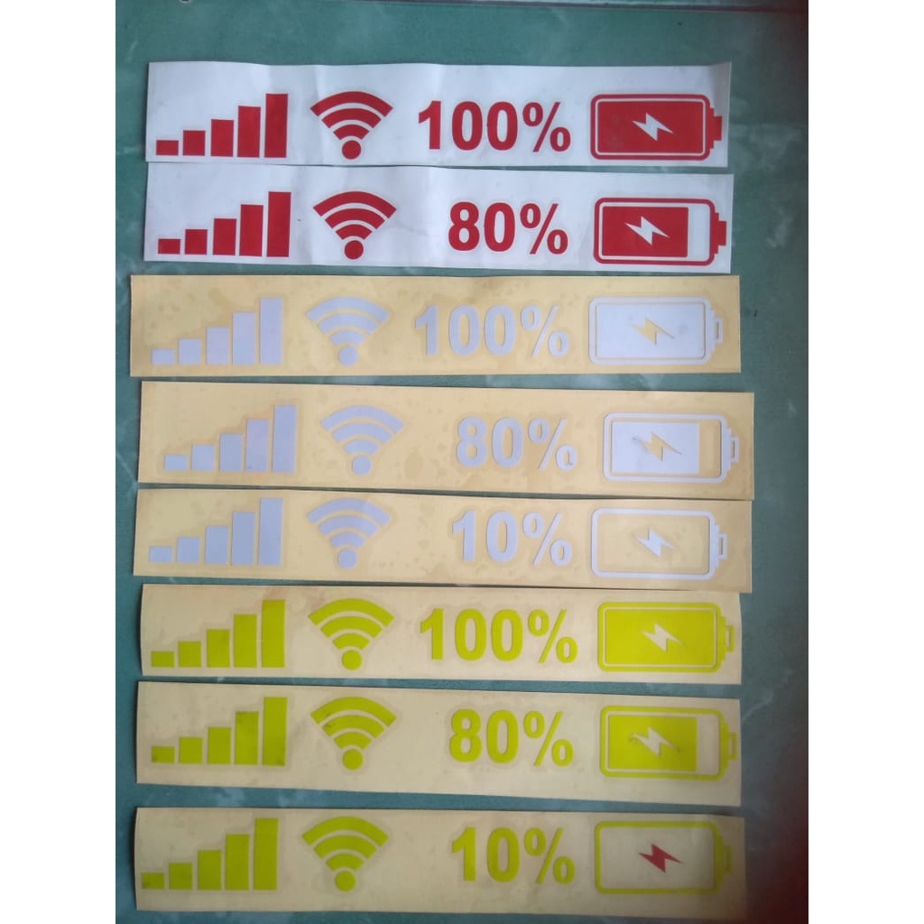 

CUTTING STICKER WIFI/ STICKER WIFI/ STICKER BATERAI