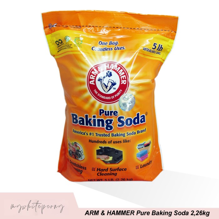 

ORIGINAL MURAH Baking Soda Arm & Hammer 2.26 Kg