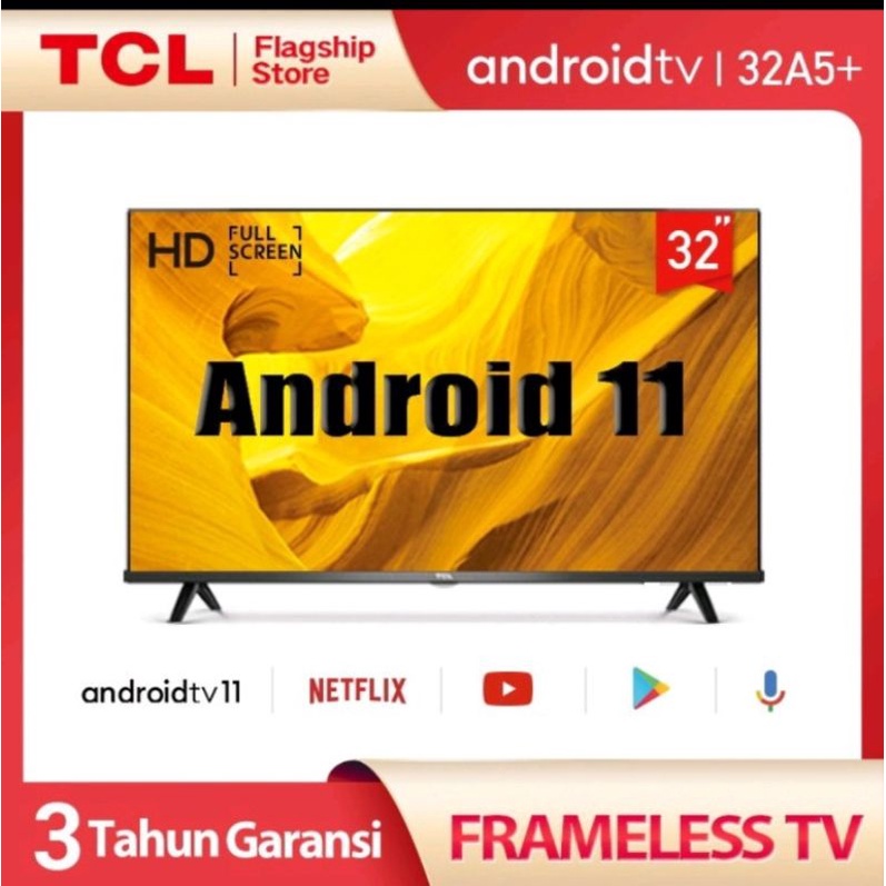 TCL 32 INCH ANDROID 11.0 DIGITAL YOUTUBE TCL 32A5+ 32A5 plus