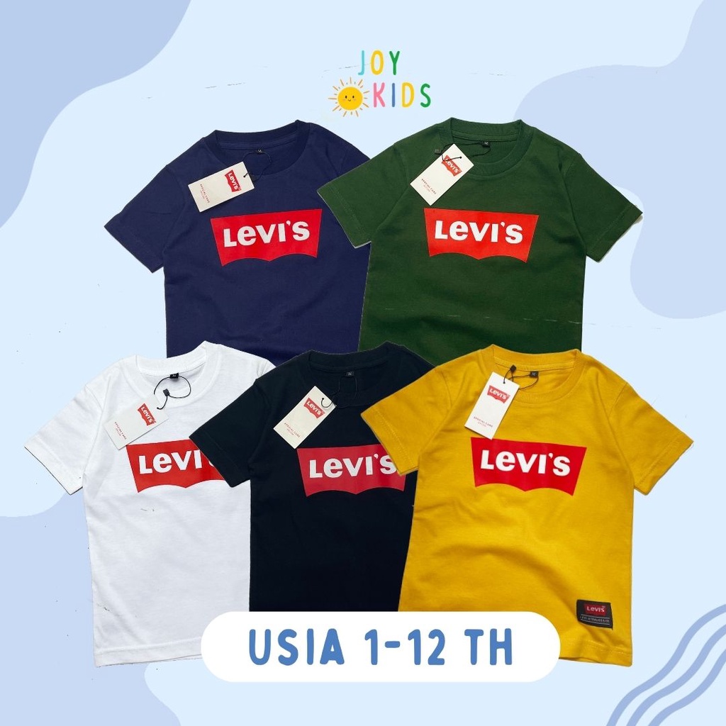 Joy Kids Kaos Oblong Atasan Distro Anak Laki laki Premium Branded 1-12 Tahun