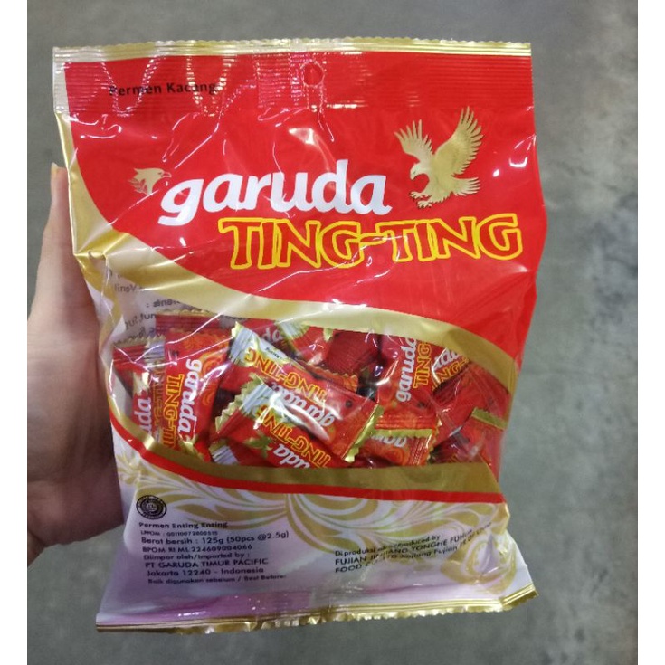 

Garuda Ting ting 125gr (50x2,5gr) garuda food permen kacang enting enting