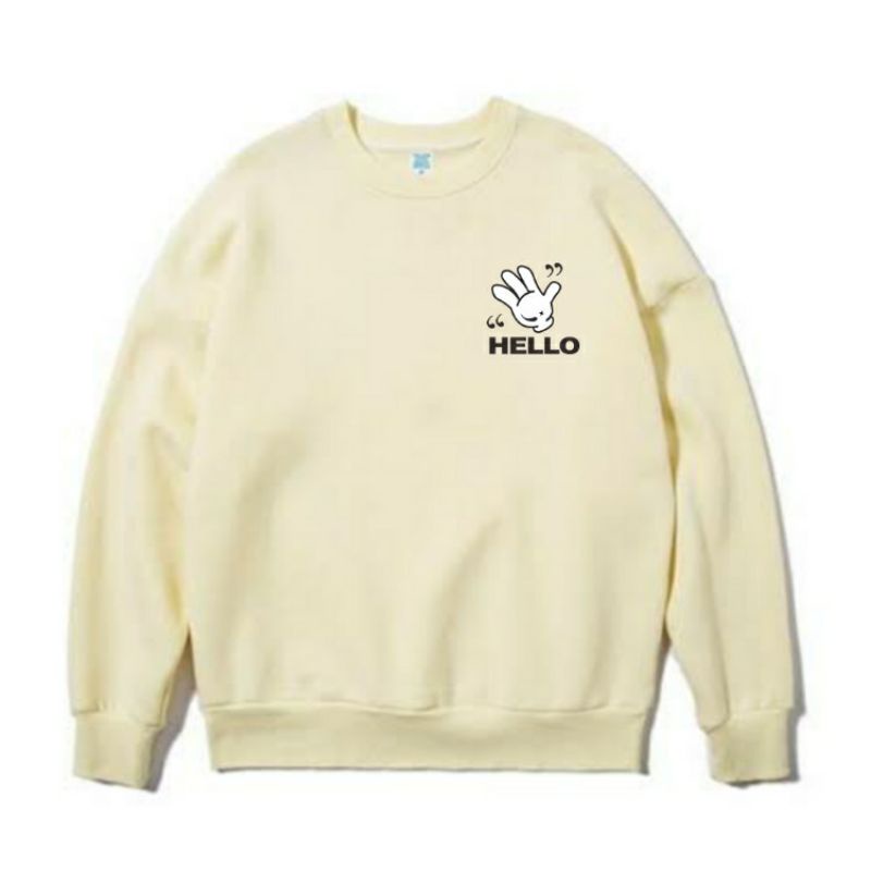 Sweater Hoodie Kpop Asahi HELLO Logo