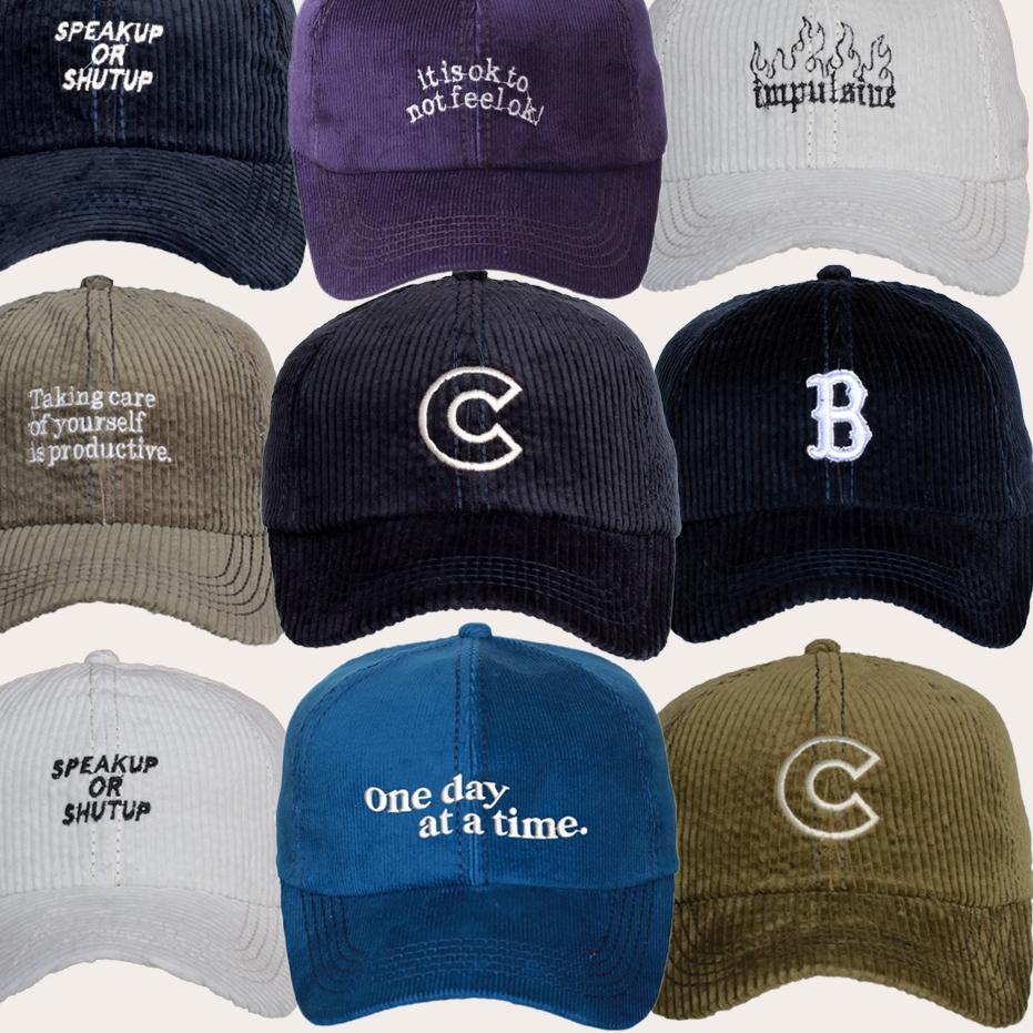 Hot Sale CORDUROY CAPS BORDIR