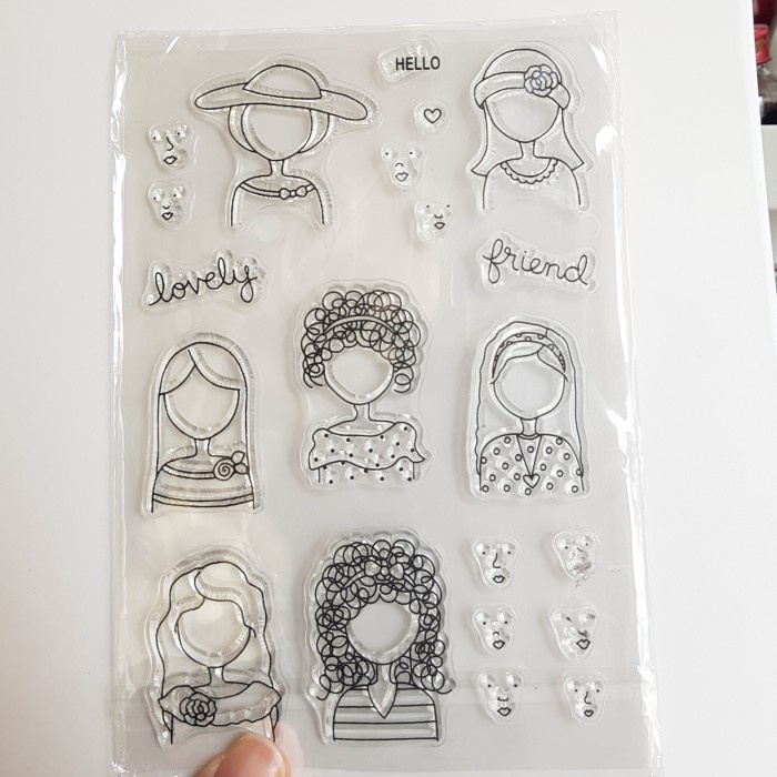 

Terbatas Stamp Girld Face / Wajah, Utk Journaling, Gambar, Diary, Scrapbook Bagus