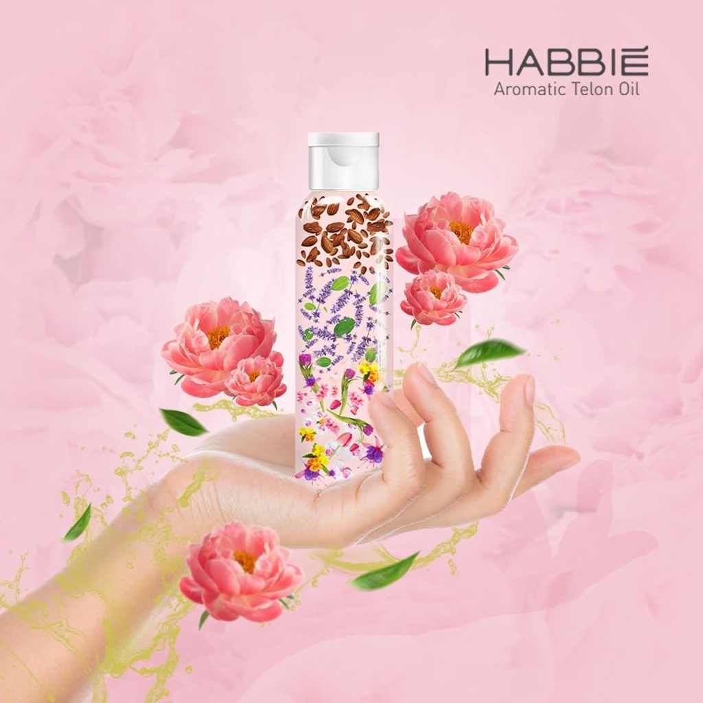 Minyak Telon Habbie Flower Series Aromatic Telon Oil 100ml