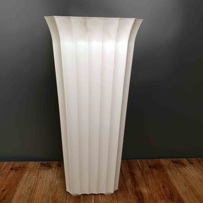 VAS BUNGA PLASTIK TINGGI 50 CM/ POT BUNGA PLASTIK/ VAS PITA KERUT