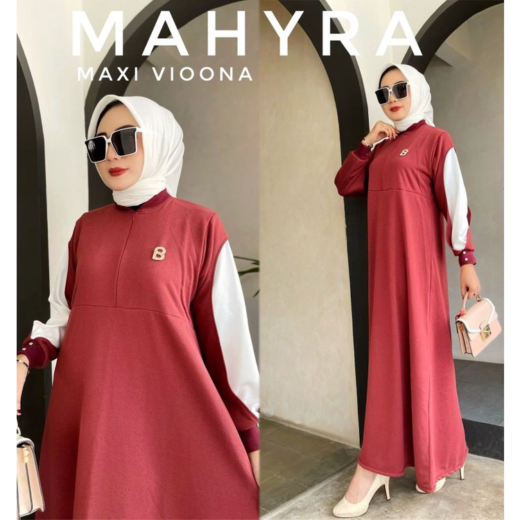 Maxi Vioona by mahyra original/gamis wanita kekinian/gamis modern brand lokal/gamis brand lokal terb