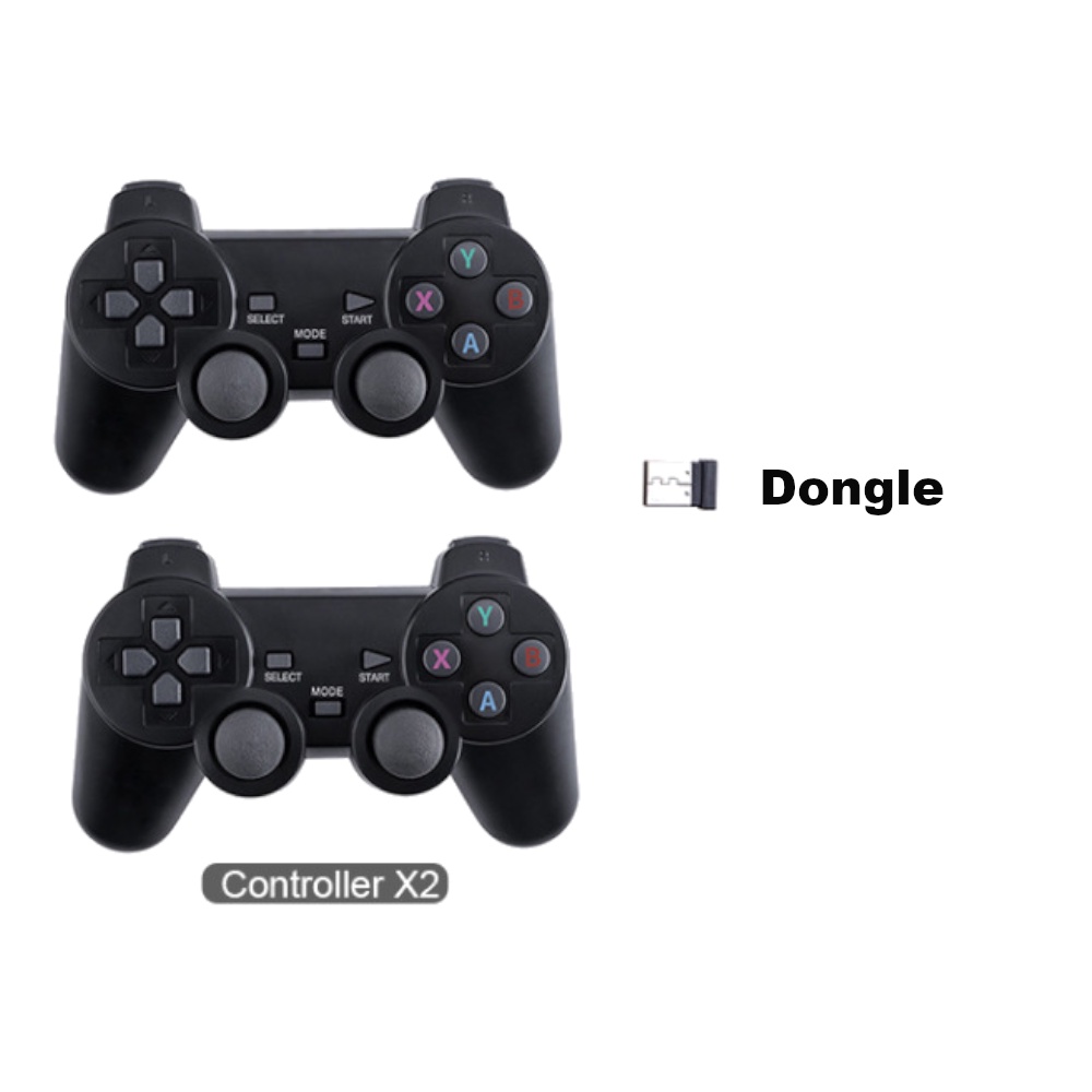 Wireless Gamepad With USB Dongle Stick Wireless Game Controller For 4K Gamestick TV