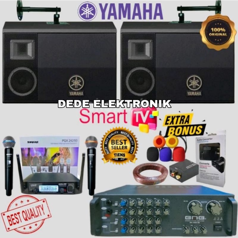 PAKET KARAOKE YAMAHA 10 INCH+AMPLIFIER BMB ORIGINAL