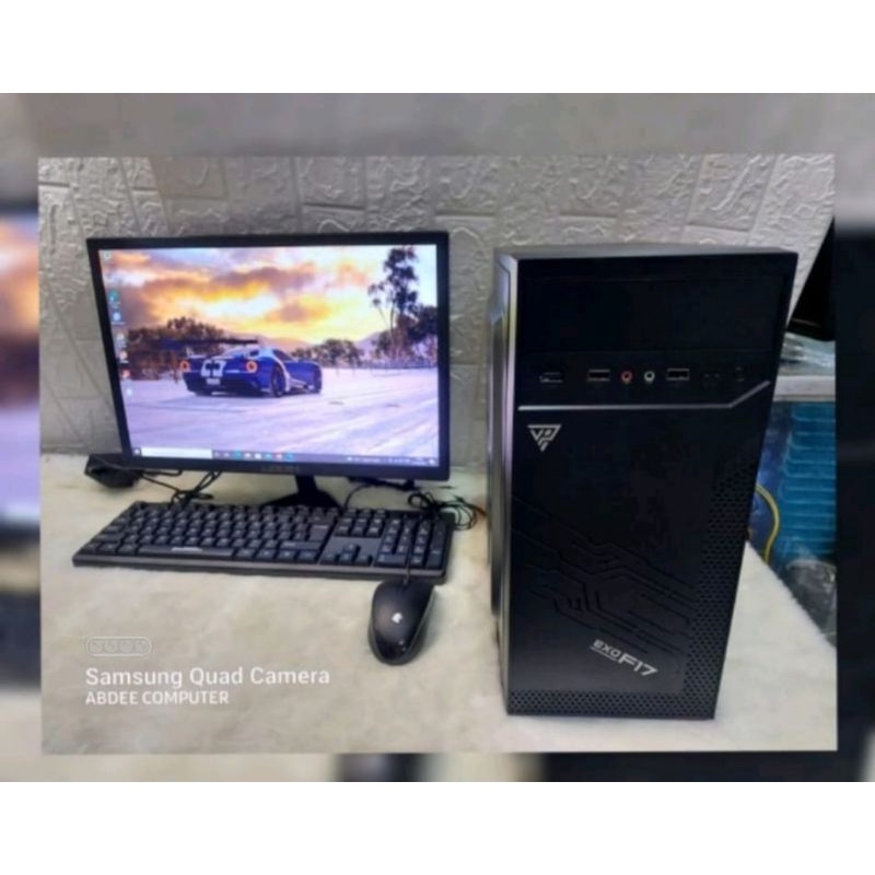 Pc Cpu gaming core i7 ram 16 gb  ssd 128 gb vga 2 gb monitor 19 inc