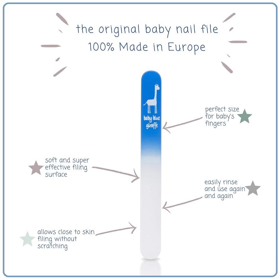 Baby Blue Giraffe Baby Nail File | Alat Kikir Kuku Anak