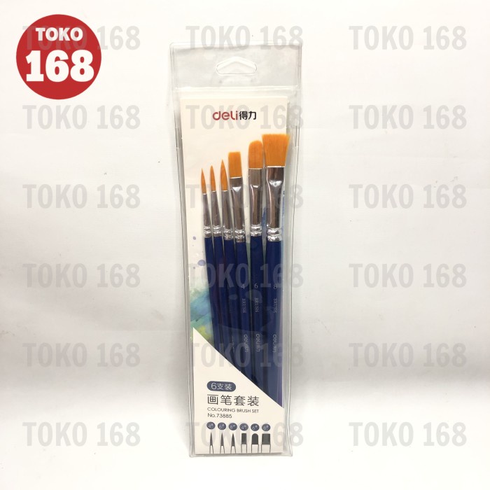 

Bergaransi Deli Brush / Paint Brush / Kuas Lukis 73885 (Set) Diskon