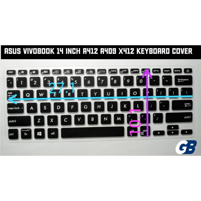 

Exclusive Asus Vivobook A412 X412 A409 M409 14 Inch Keyboard Protector Cover