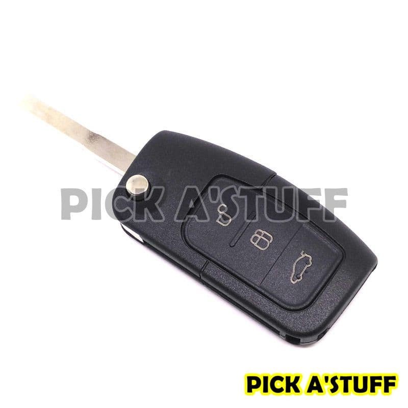 Casing Kunci Lipat Flip Key Rumah Kunci Ford Fiesta Focus 3 Tombol