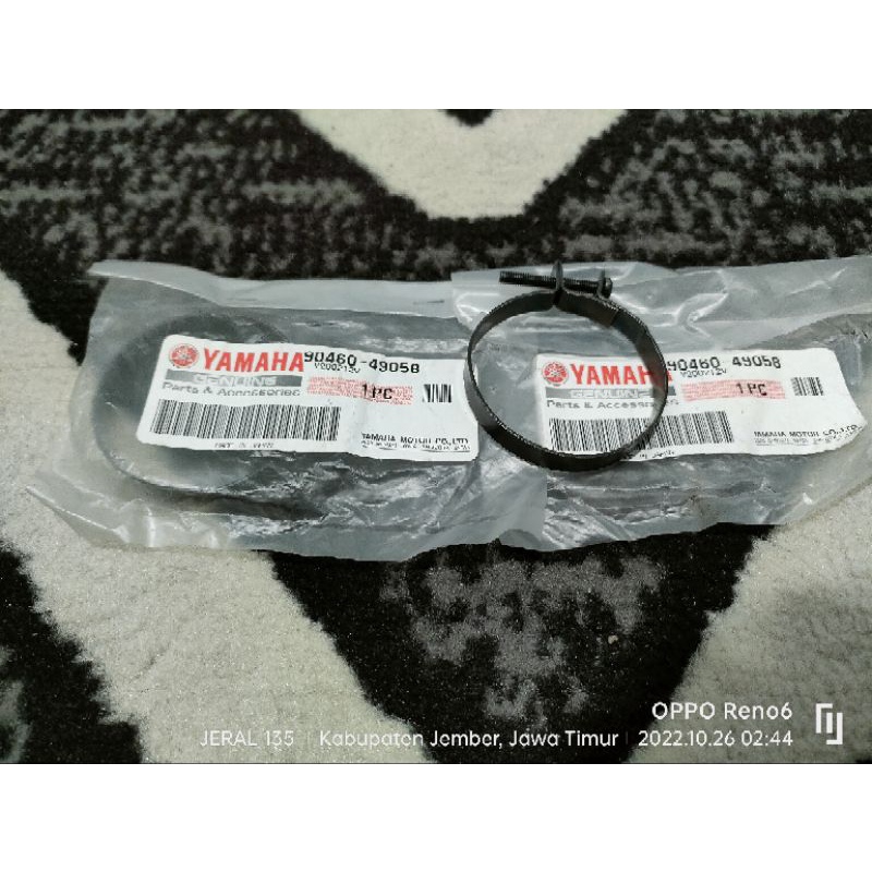 Klem Clamp Karet filter Ke Karbu RX king Rxk rx125 Original japan