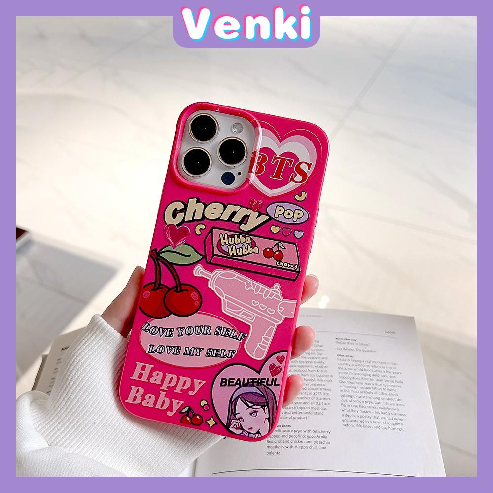 iPhone Case For 14 Series TPU Soft Case Sweet Style Glossy Cherry Graffiti Candy Case Camera Protection Shockproof For iPhone 14 13 12 11 Plus Pro Max 7 Plus X XR