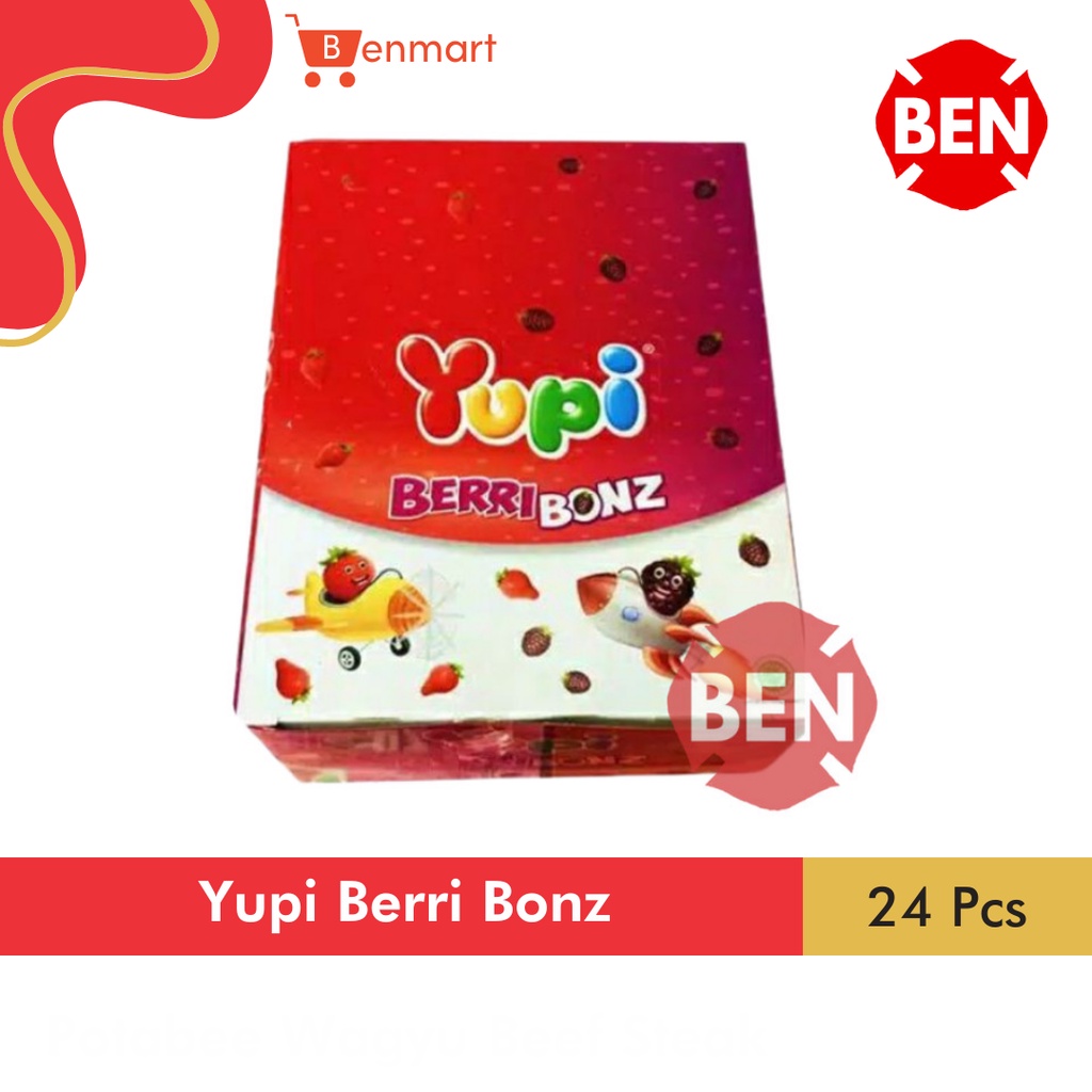 

Yupi Berri Bonz 1 Pak Box Dus 24 Pcs Permen Jelly Murah Manis