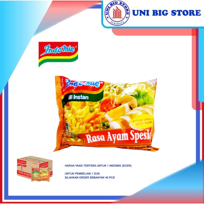 

PROMO Indomie Mi Instan Mie Kuah Ayam Special 68 gr