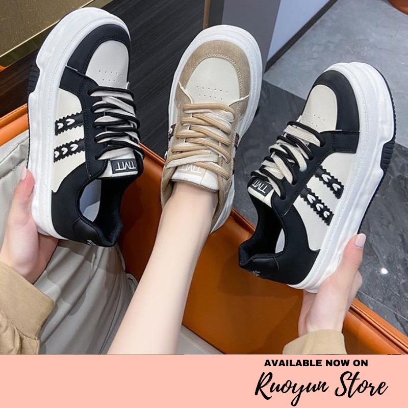 RYX - Gradient Ring Sepatu Sneakers Tali Wanita Fashion Casual / Olahraga - Ori Import