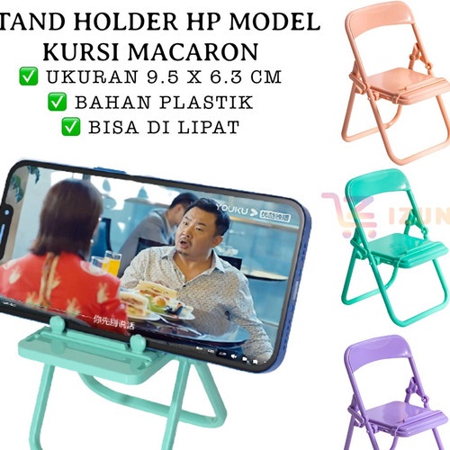 Holder Kursi Lucu Stand Bisa Sampai Berat Dudukan Handphone Lipat, Stand Hp, Holder, Phone Holder Chair Shape / Holder hp varian kursi / for decor - Hijau Kursi Hp Universal Lipat - Random/ Acak Custom STAND HOLDER HP Macaron Model Kursi Lipat - Phone