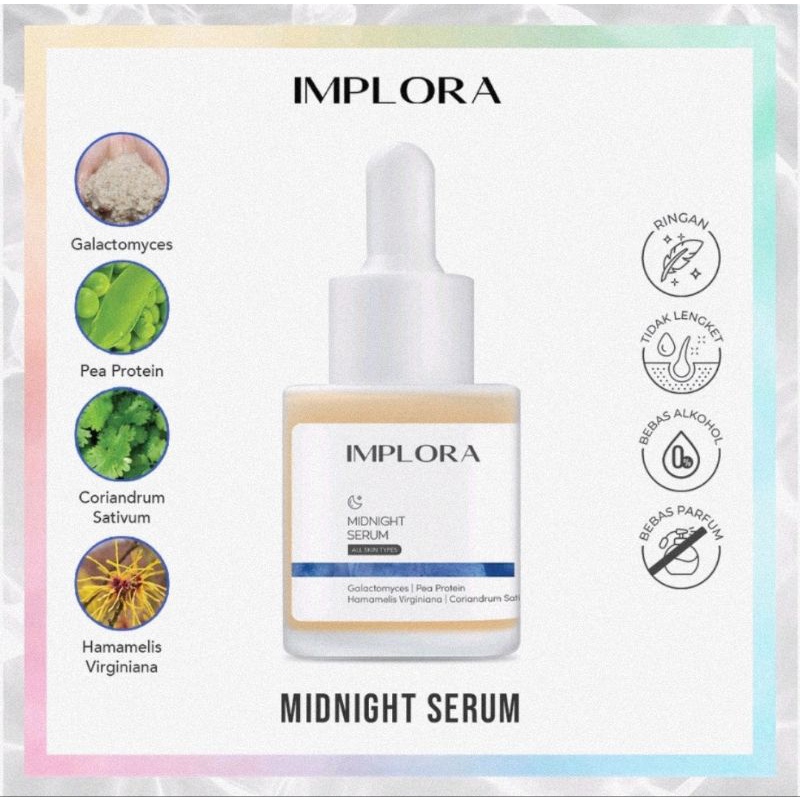 Implora Face Serum 20 ml - Serum Wajah