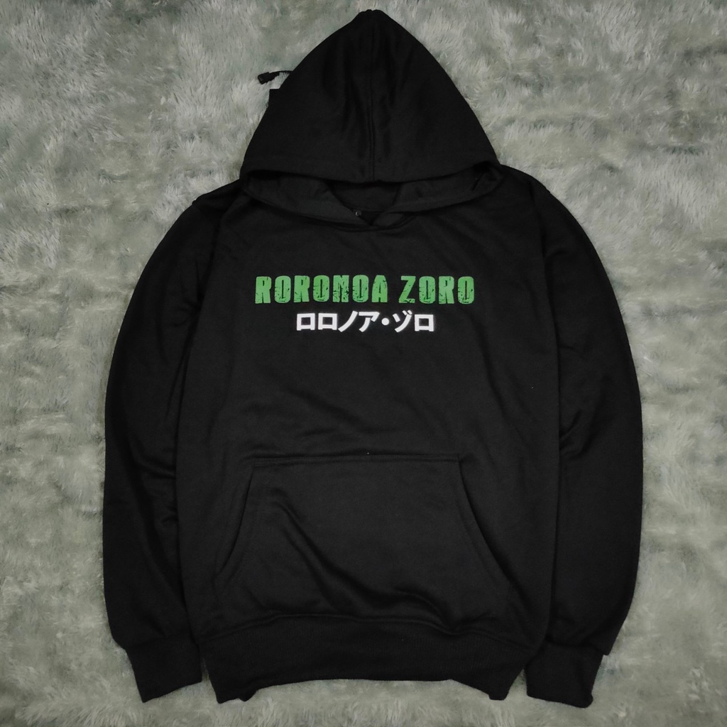 One Pice -Tengkorak Zoro - Hoodie II Jumper Hoodie Anime 016 II Sweater Hoodie Sablon One Pice Rorona( Pria &amp; Wanita )Terbaru 2022