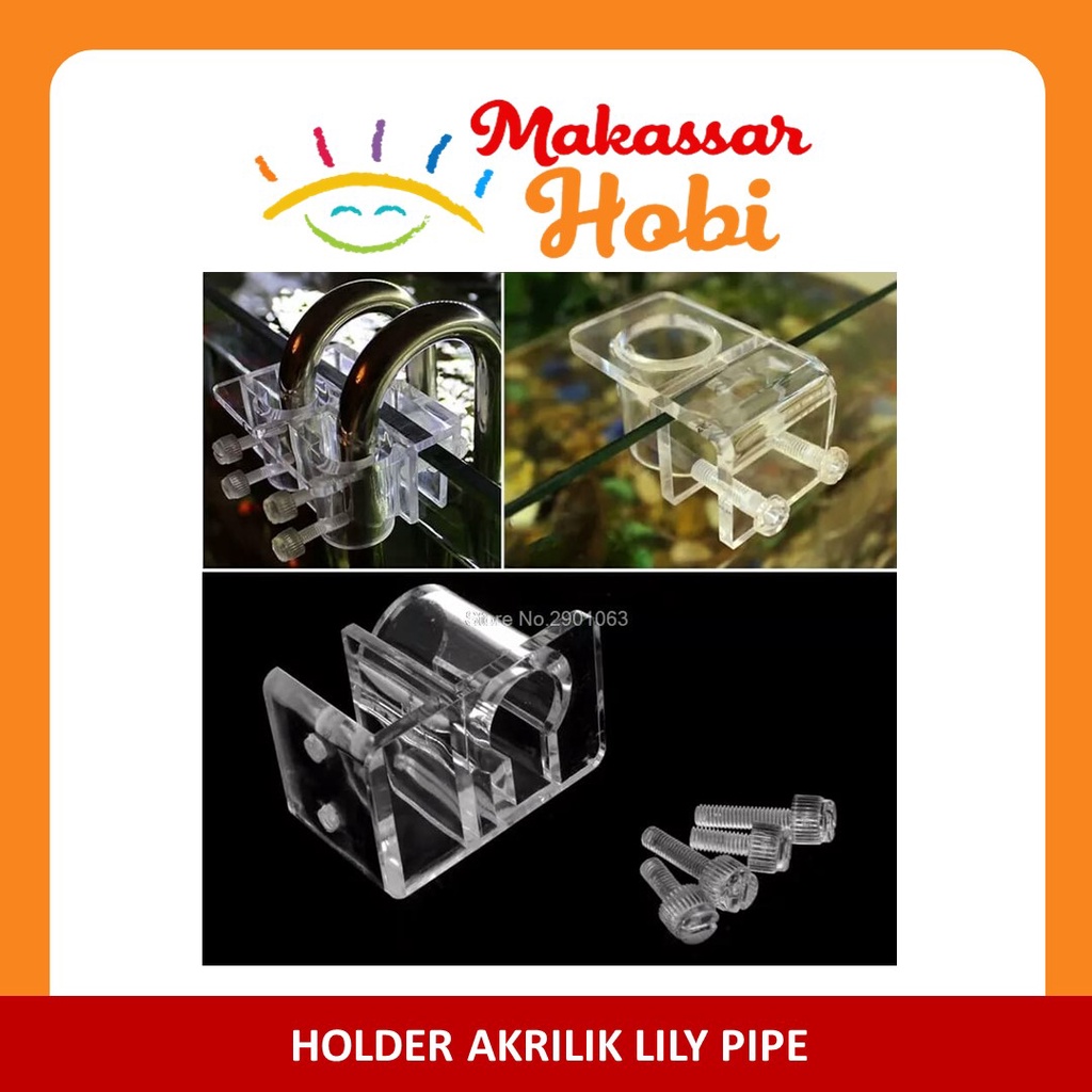 Lily Pipe Holder Bracket Inflow Outflow 12-16 mm Selang Pipa Aquascape