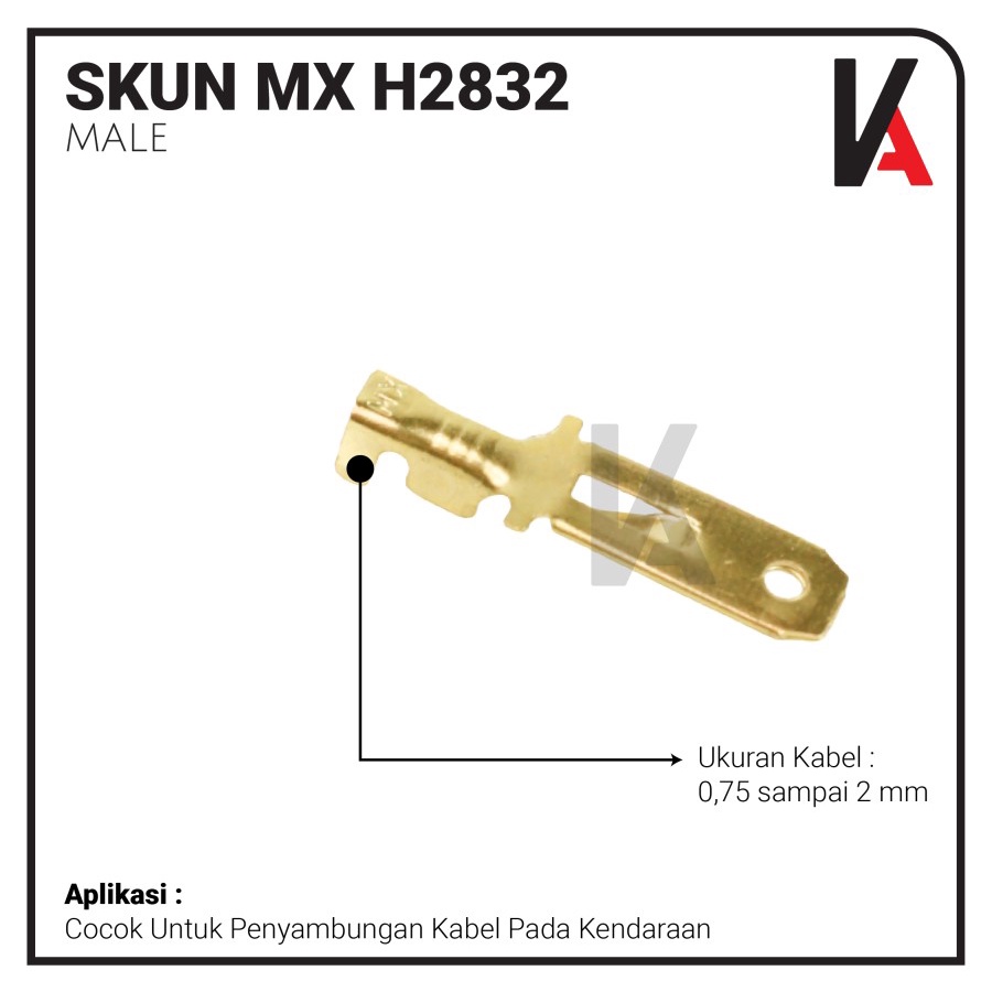 TERMINAL SKUN GEPENG COWOK MALE MX H2832 ISI 150PCS