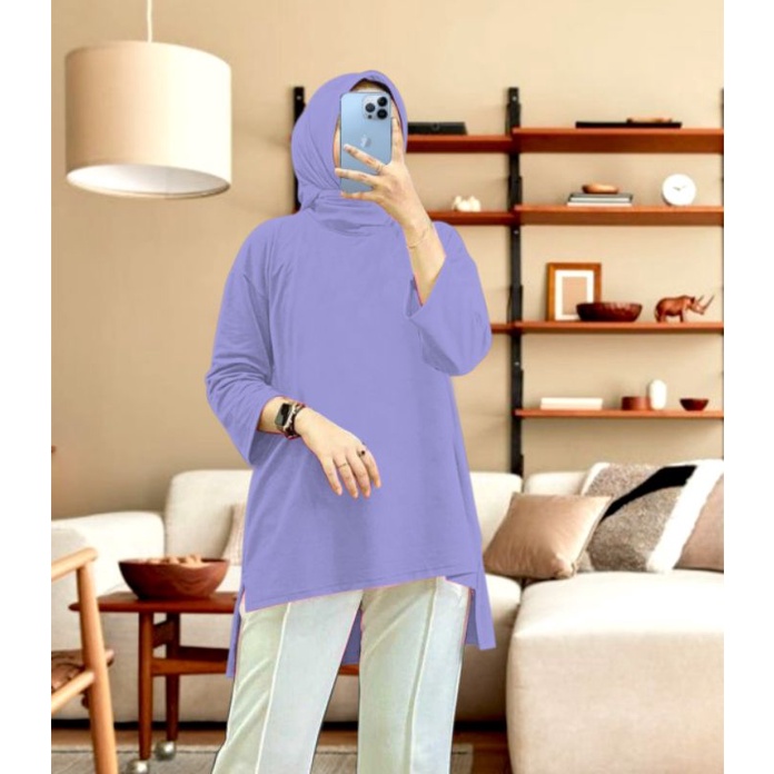 TUNIK POLOS BAHAN BEBYTERRY L XL XXL