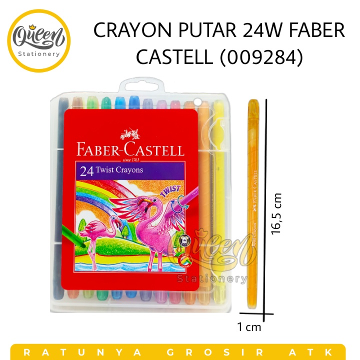 

1 SET CRAYON TWIST 24W PUTAR FABER CASTELL (009284) - ALAT MEWARNAI
