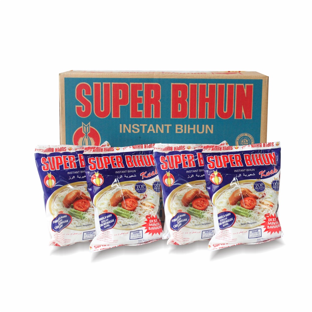 [HALAL] Super Bihun Kuah 51gr / Vermicelli Bihun Instan Dengan Tepung Beras Asli