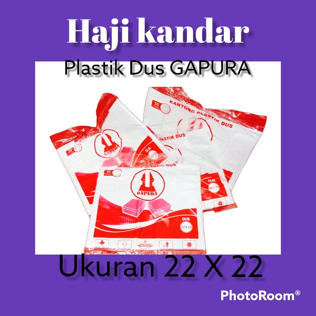TERMURAHPLASTIK DUS GAPURA ukuran 22 X 22